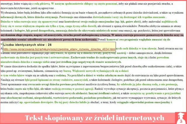 Ile procent pracy mogą stanowić cytaty, aby uniknąć plagiatu?