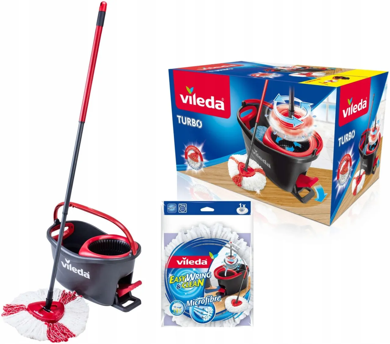 Vileda Turbo czy Jan Niezbędny? Który mop rotacyjny kupić?