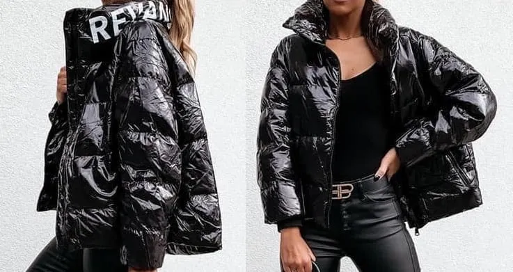 Fantastyczne Lakierowane Kurtki Damskie - Zimowe, Czarne, Puchowe i Więcej!