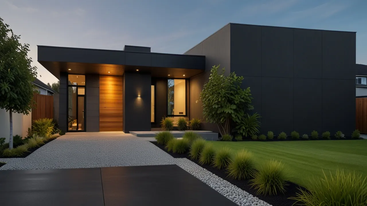 Grafitowa podbitka – Trendy, funkcjonalność i estetyka w aranżacji elewacji