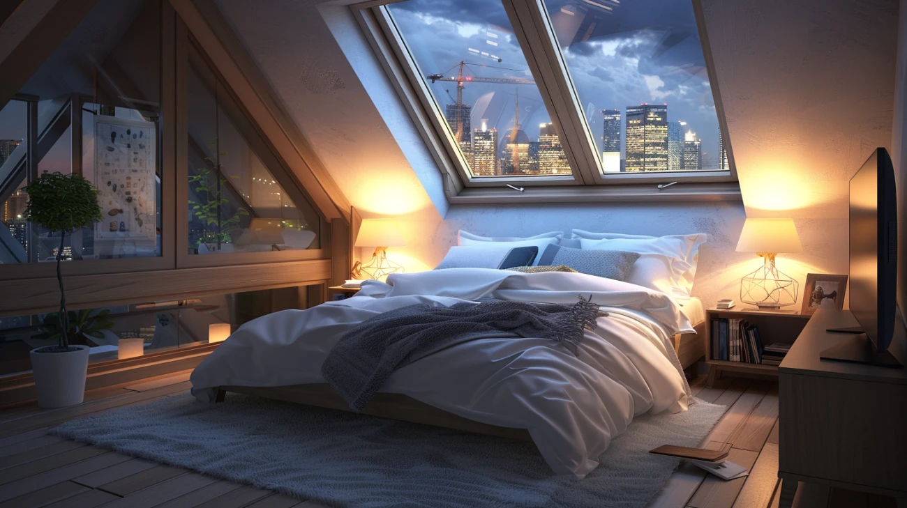 Mała sypialnia na poddaszu: 7 pomysłów na aranżację