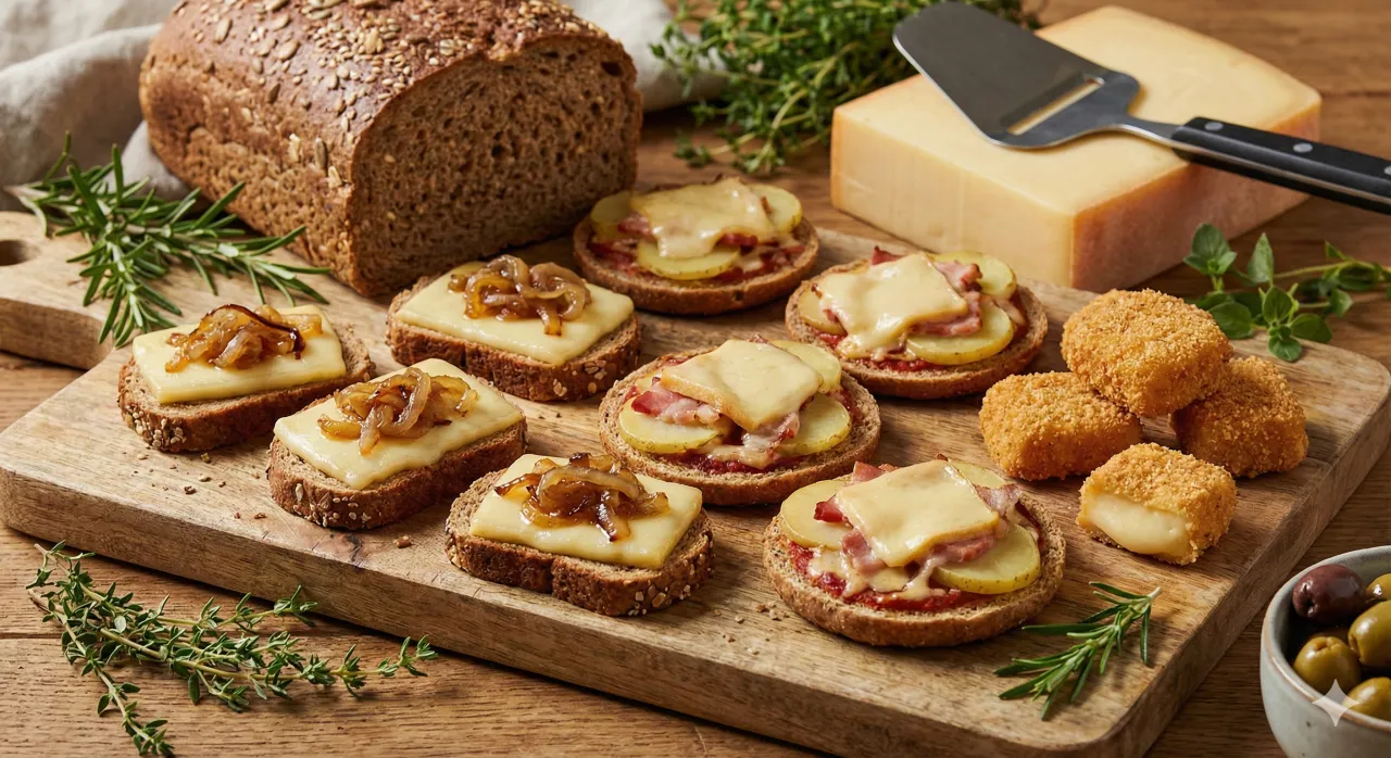 Przekąski na co dzień i na imprezę — co przygotować z sera raclette i pieczywa razowego