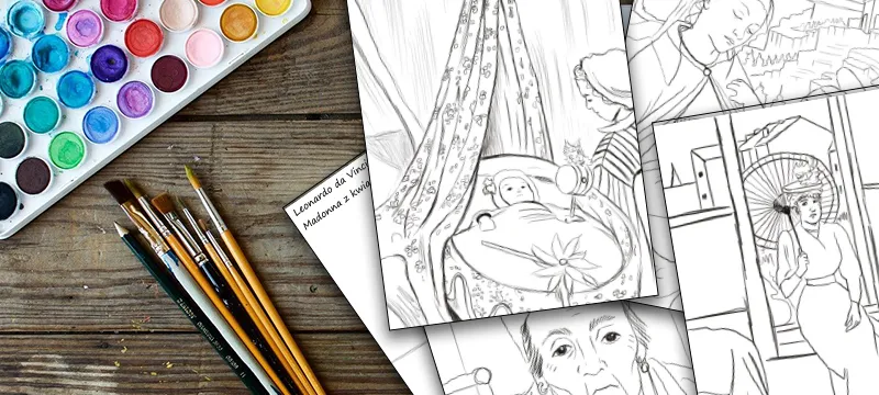 Kolorowanka malarz dla dzieci - rozwijaj wyobraźnię i umiejętności