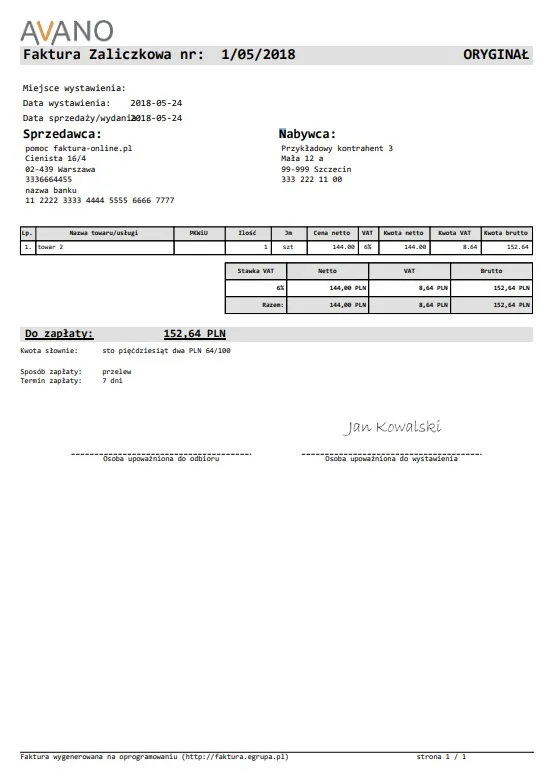Jak wystawić fakturę zaliczkową bez błędów i zgodnie z przepisami