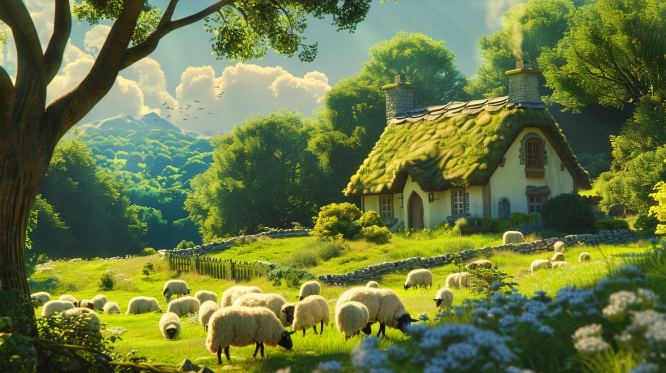 Obrazy wiejskie: Sielanka, czyli urok prostoty i piękno codzienności 