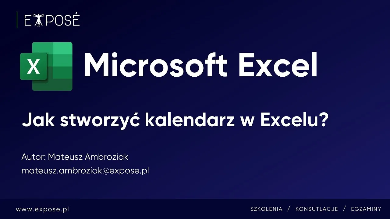 Jak zrobić kalendarz w Excelu - proste kroki i przydatne szablony