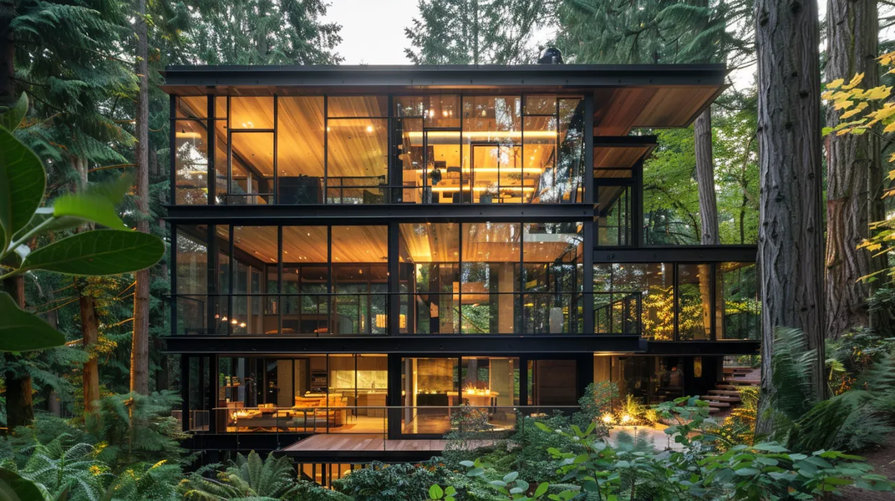 Projekt domu w lesie - stwórz oazę spokoju wśród drzew