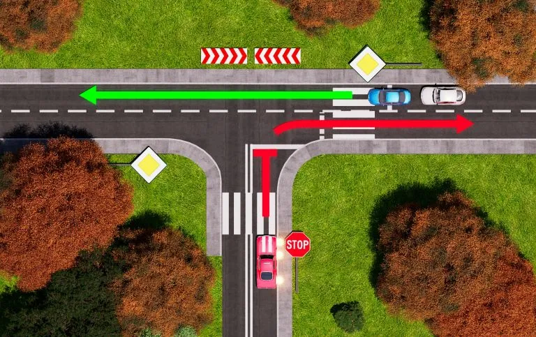 Ćwiczenia kto ma pierwszeństwo w ruchu drogowym – odpowiedzi i wyjaśnienia