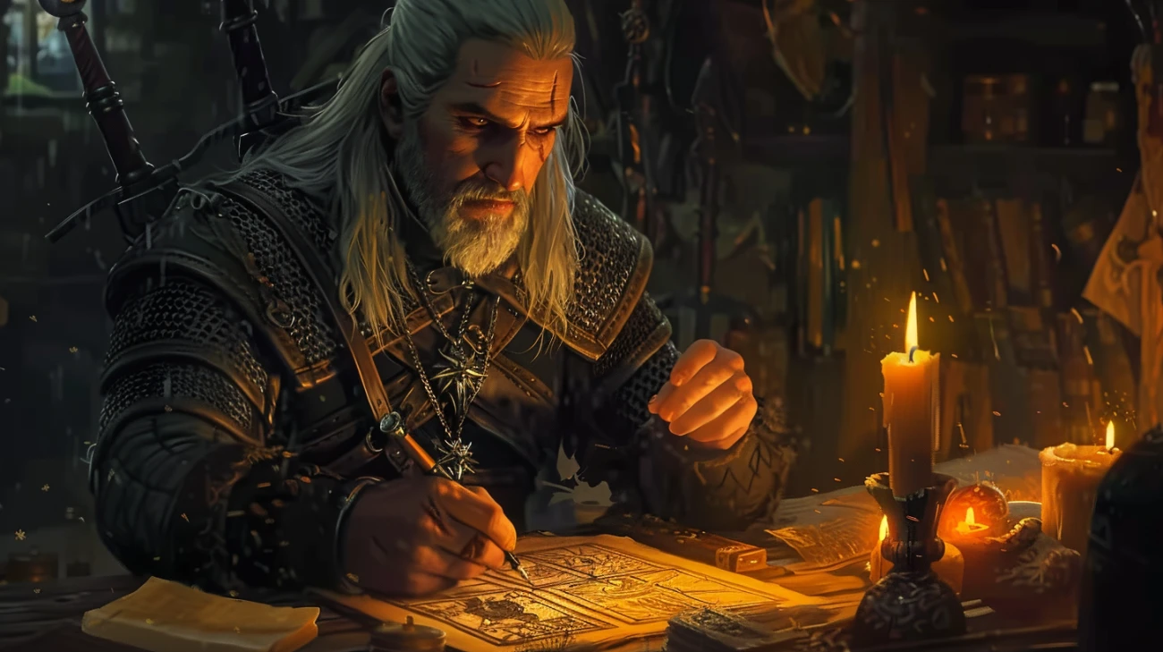 Geralt z Rivii - odc. 7 krzyżówki wiedźmińskiej. Rozwiąż i sprawdź