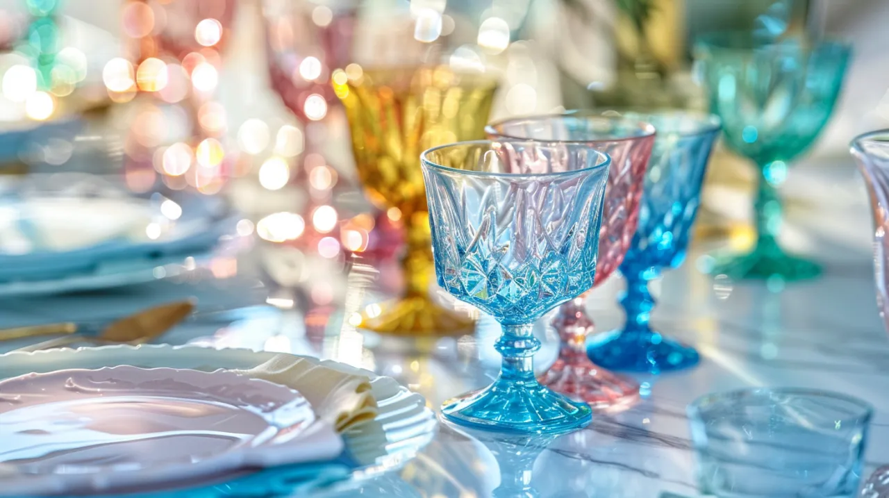 Zastawa kryształowa: Jak wybrać nowoczesną i kolorową zastawę stołową?