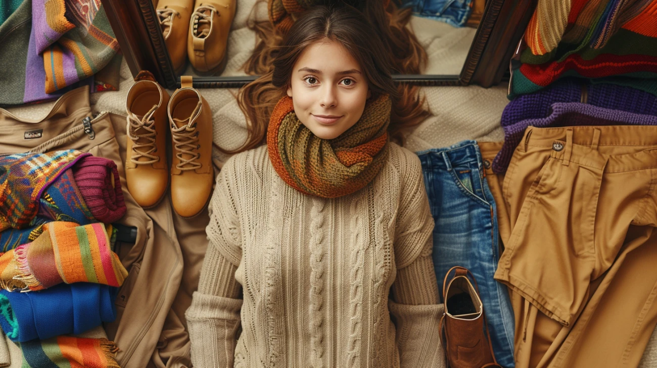 Z czym połączyć beżowy sweter?