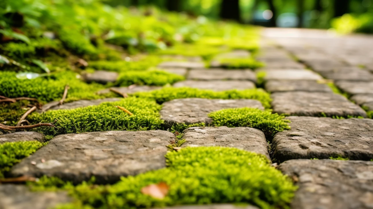 Dlaczego kostka brukowa zielenieje?