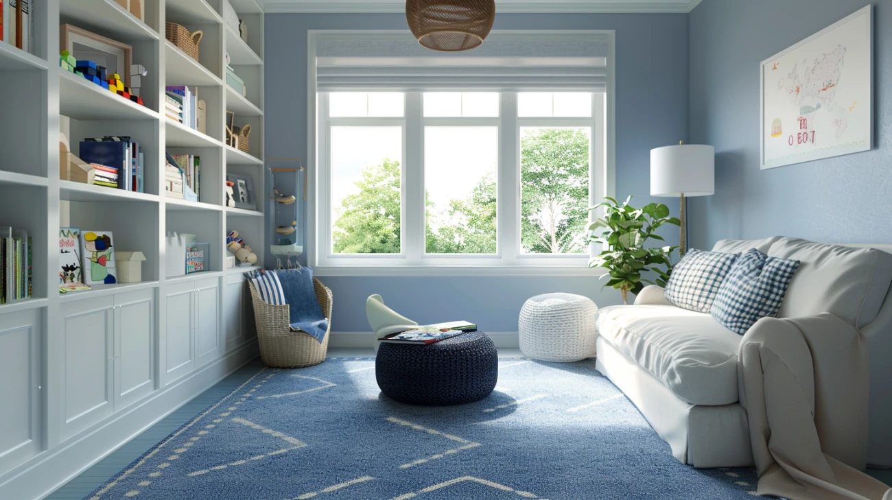 Niebieski pokój dla dziecka: 9 pomysłów na aranżację