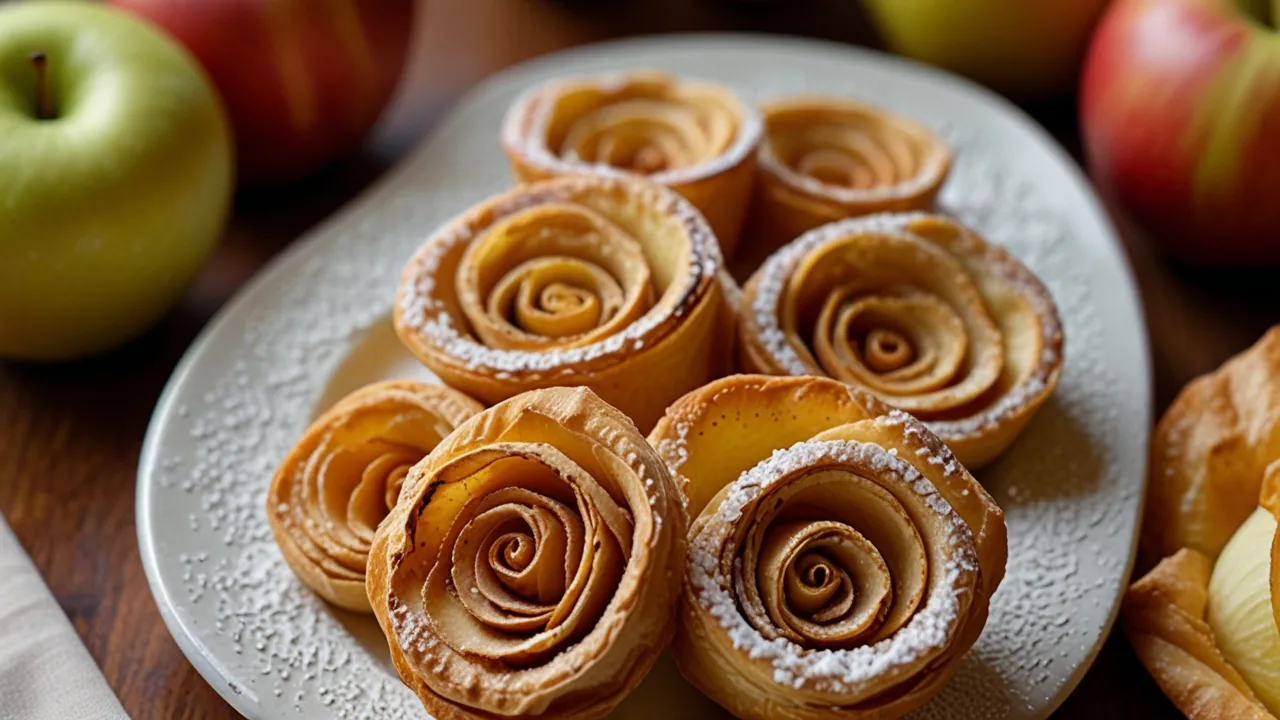 Ciasto francuskie z jabłkami: Różyczki, które zachwycą każdego smakosza Ciasto francuskie z jabłkami: Różyczki, które zachwycą każdego smakosza