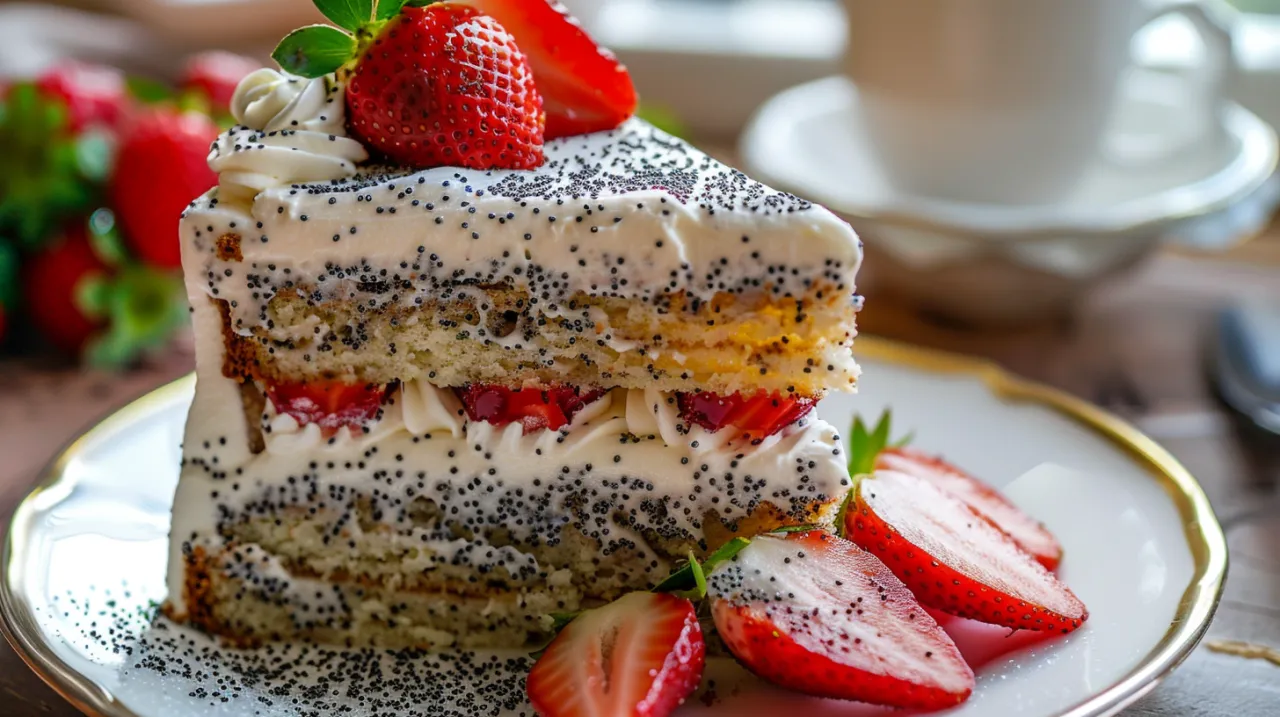 Biszkopt z makiem i bitą śmietaną: Idealny deser na każdą okazję!