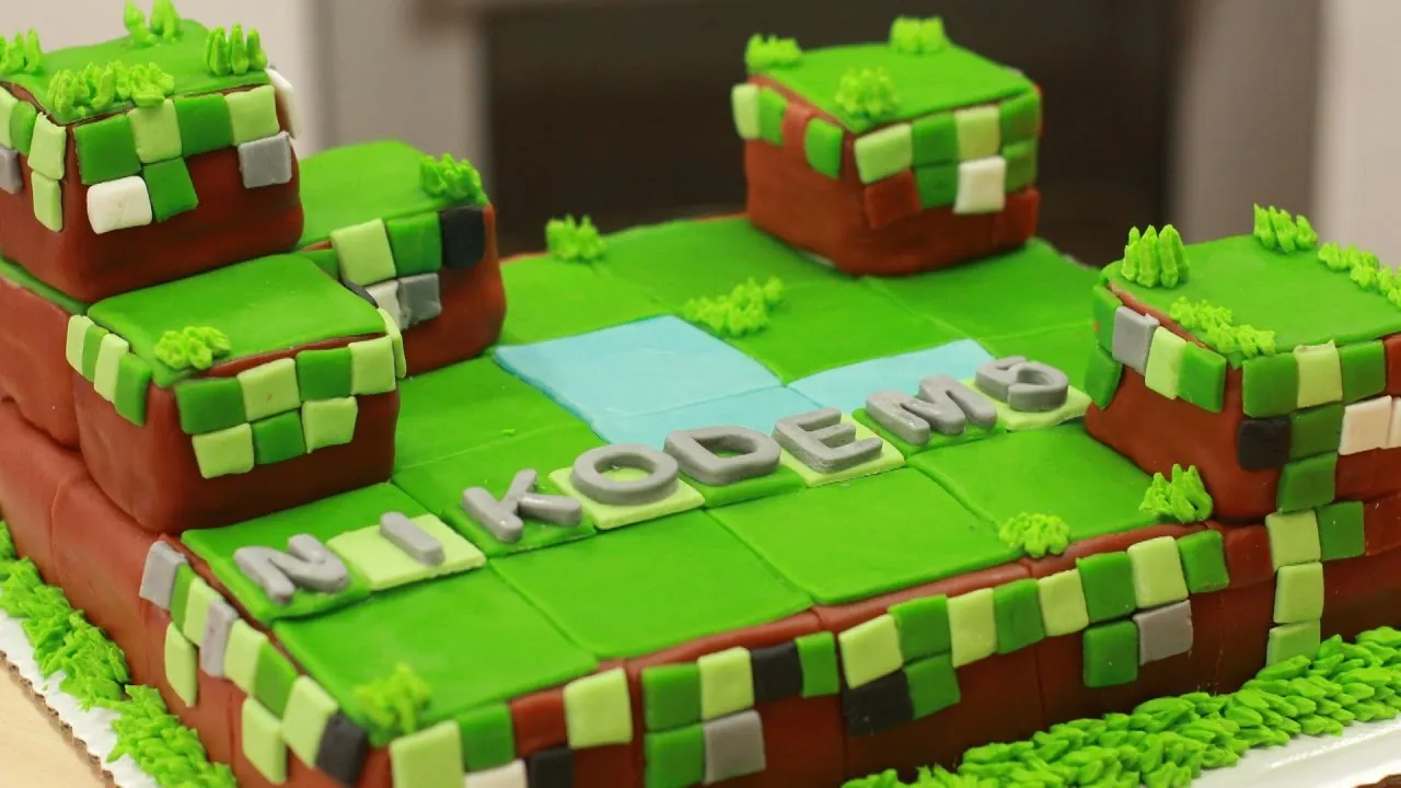 Jak zrobić tort w stylu Minecraft - łatwy przepis na urodziny