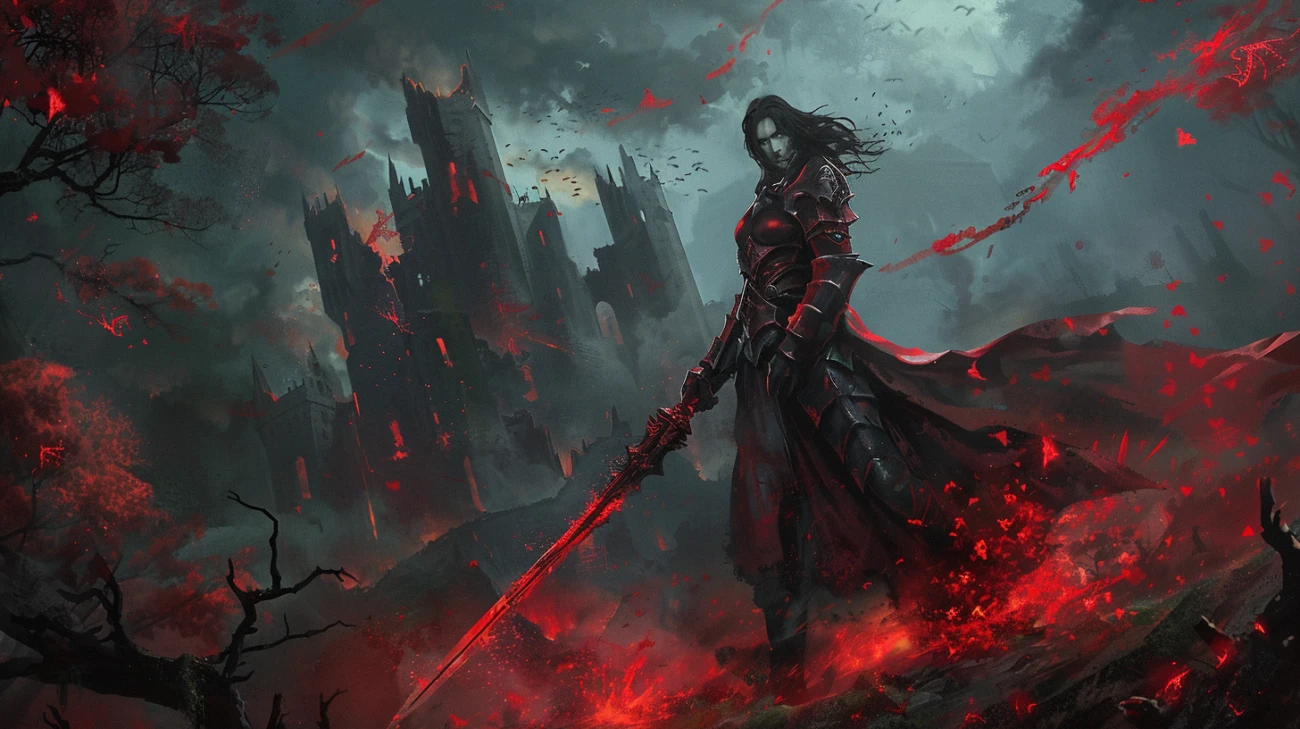 Knight Red - mroczna i tajemnicza gra o czerwonym rycerzu