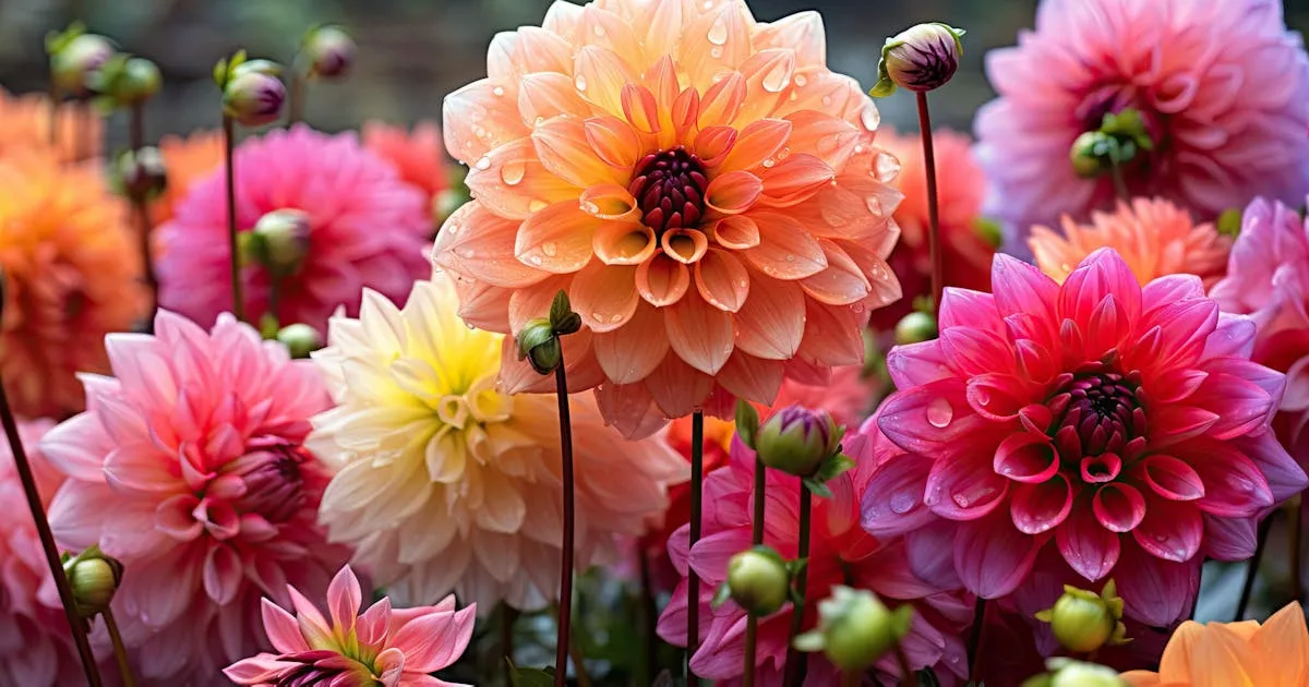 Dalie kiedy kwitną - poznaj sekrety ich długiego kwitnienia