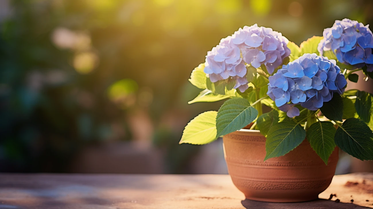 Hortensja Niebieska w Doniczce - Najlepsze Kwiaty Domowe