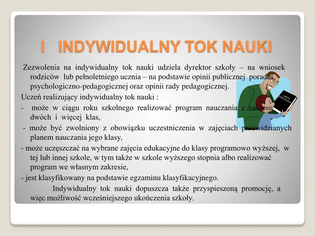 Indywidualny tok nauczania: wszystko, co musisz wiedzieć