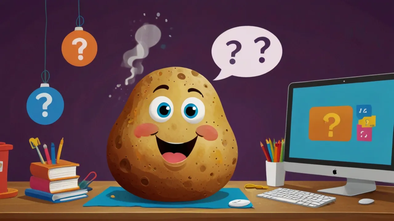 Gorący ziemniak pytania- Zagraj online w wirtualną grę i poznaj lepiej znajomych!