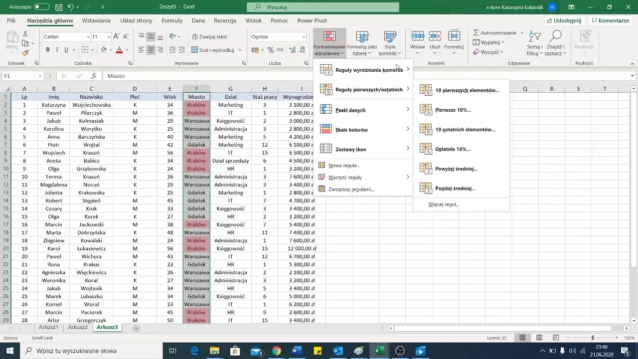 Jak wpisać funkcję w Excelu i ułatwić sobie pracę z danymi