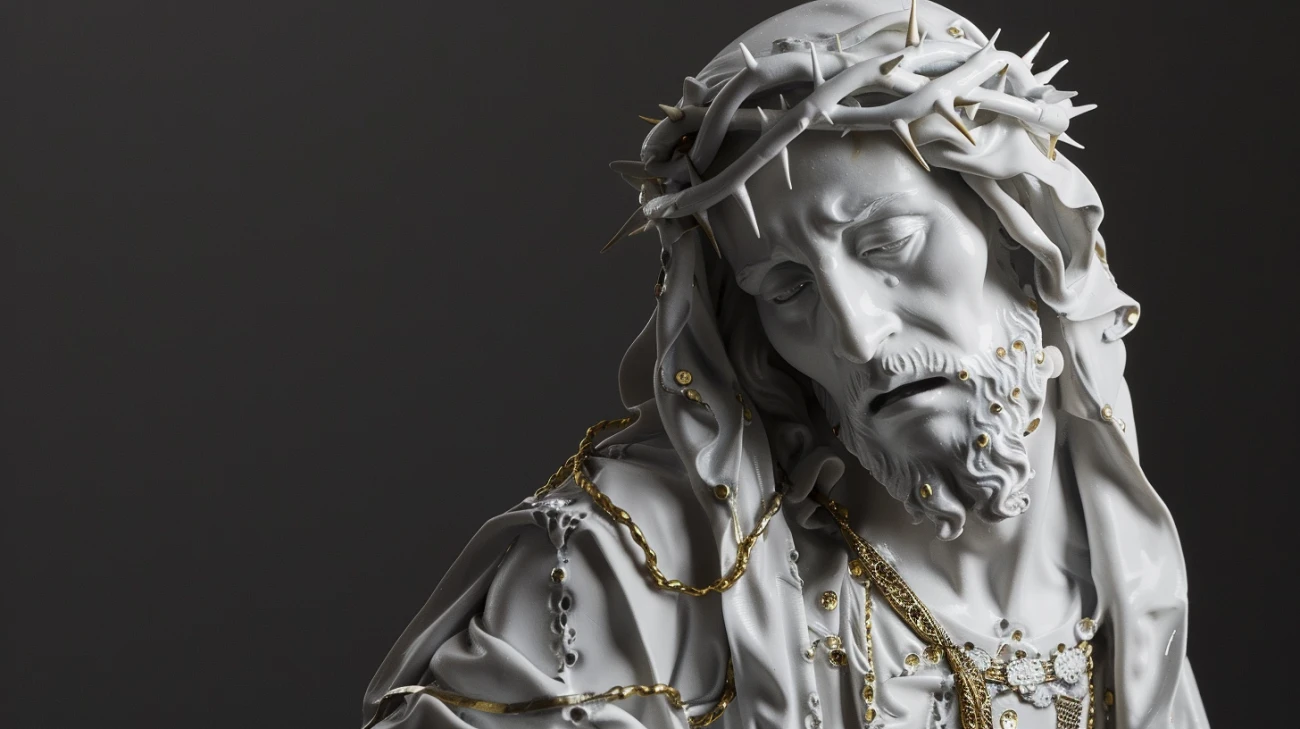 Tajemnice wiary: sakralne figury - Jezus w sztuce porcelany