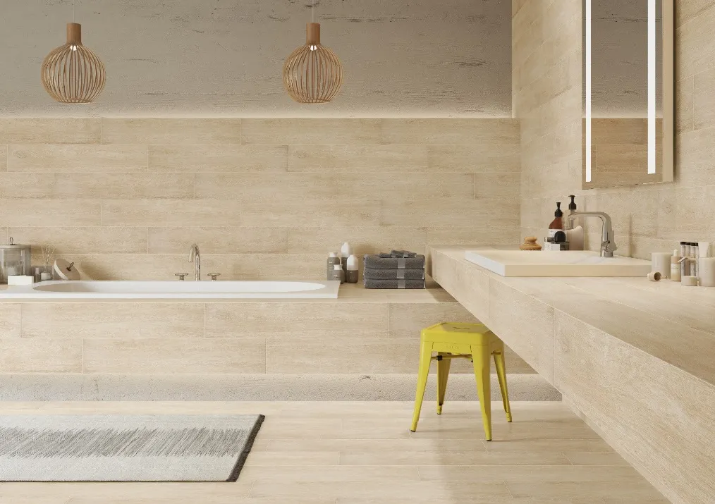 Gres podłogowy na ścianie – czy to dobry wybór dla Twojego wnętrza?