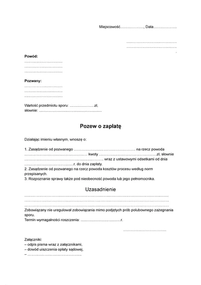Jak napisać pozew o zapłatę i uniknąć błędów w procesie