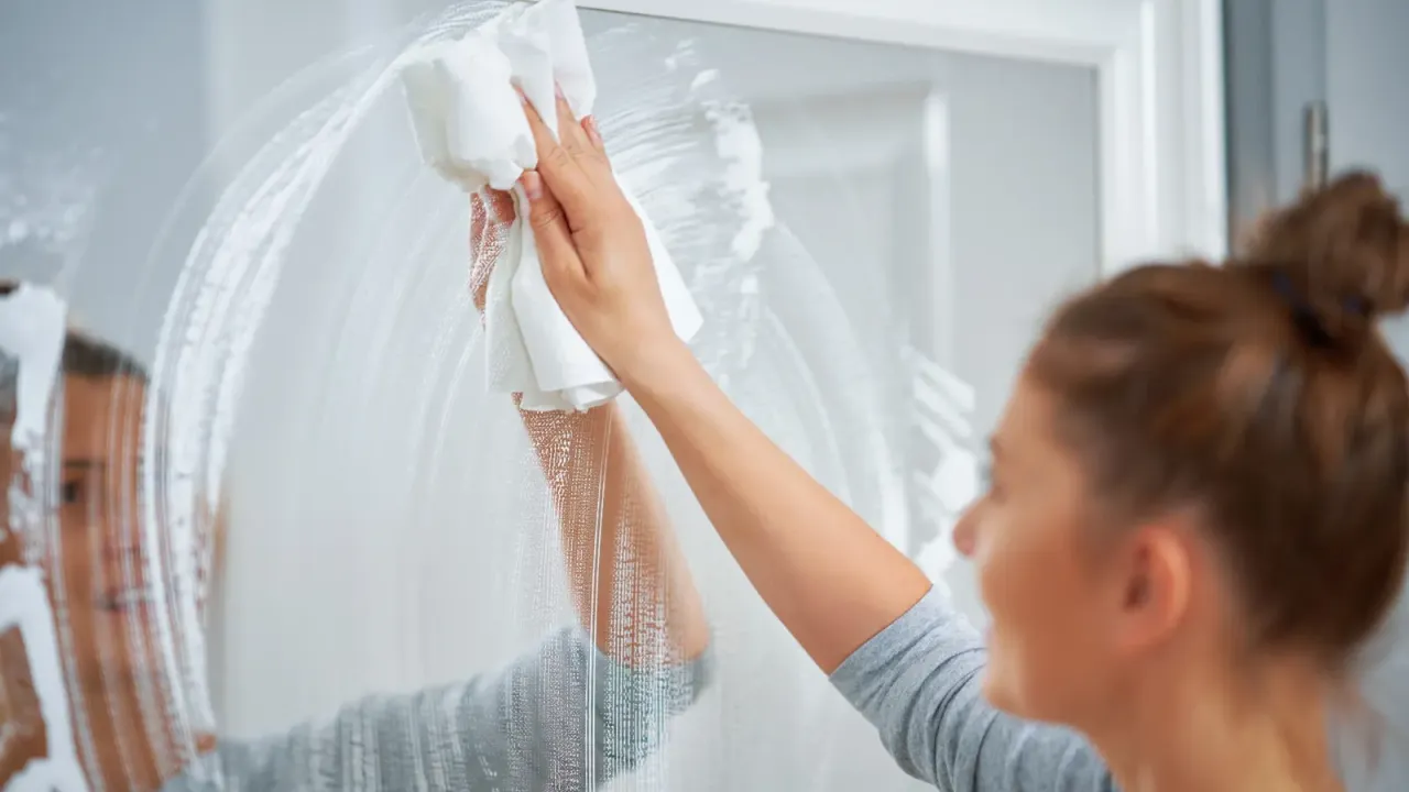 Jak umyć lustro pianka do golenia i uzyskać idealny blask