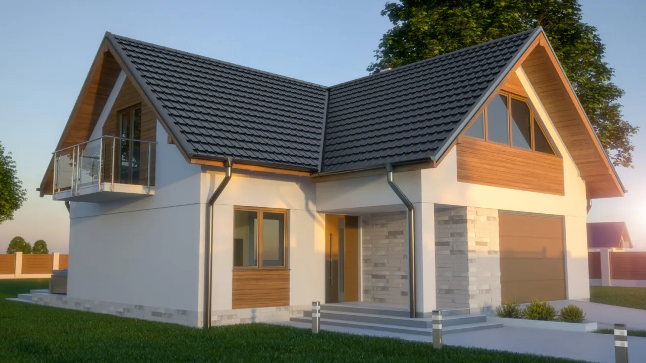 Jaki kolor elewacji do grafitowego dachu i brązowych okien, aby uniknąć błędów? Jaki kolor elewacji do grafitowego dachu i brązowych okien, aby uniknąć błędów?