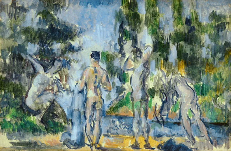 Badende Gemälde: Cézanne, Seurat, Ingres Meisterwerke & Symbolik