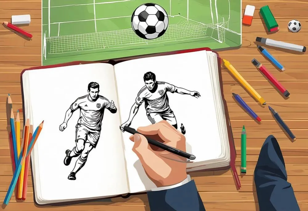 Jak narysować piłkarza w ruchu? Opanuj dynamikę krok po kroku