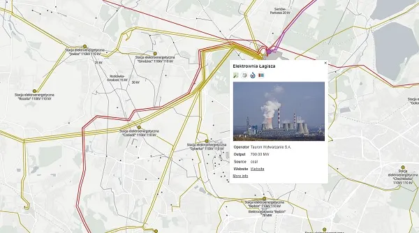 Sieci energetyczne mapa – Infrastruktura i linie przesyłowe Polski
