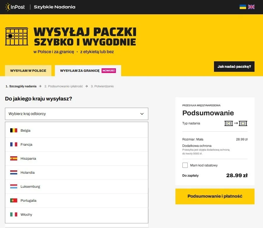 Czy InPost wysyła za granicę? Sprawdź, gdzie możesz nadać paczkę