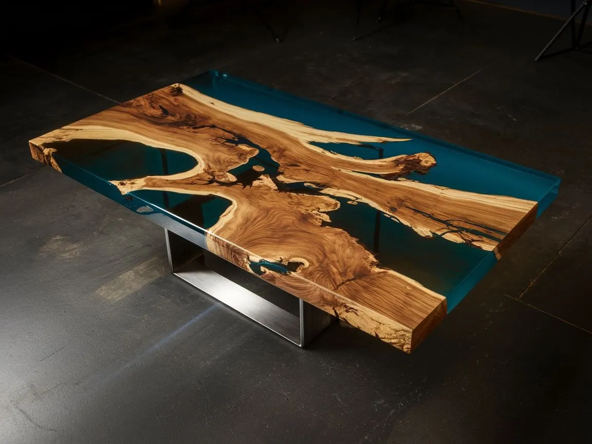 Stół z żywicy epoksydowej: Przewodnik DIY krok po kroku