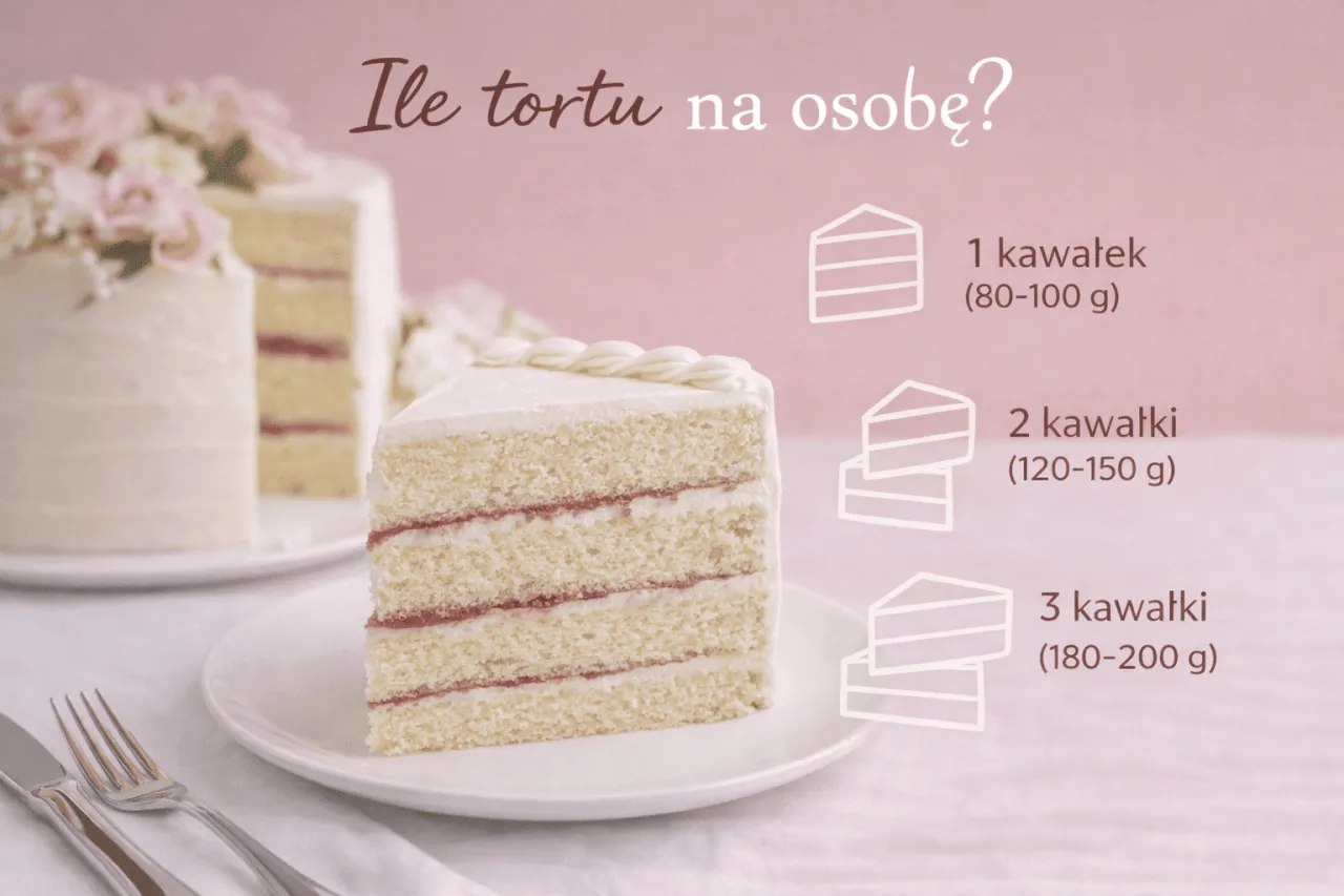 Ile tortu na osobę? Sprawdź, jak obliczyć idealną wagę