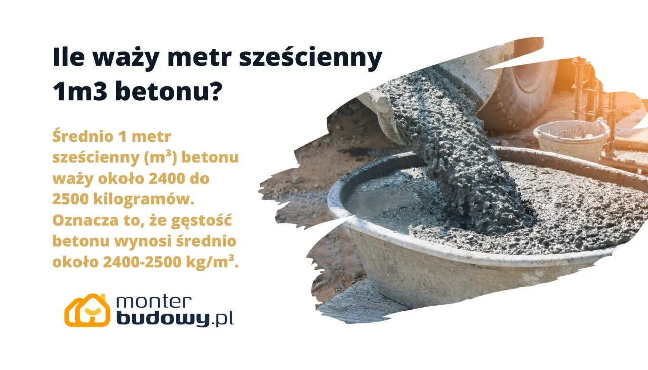 Ile waży 1m³ suchego betonu? Poznaj kluczowe dane