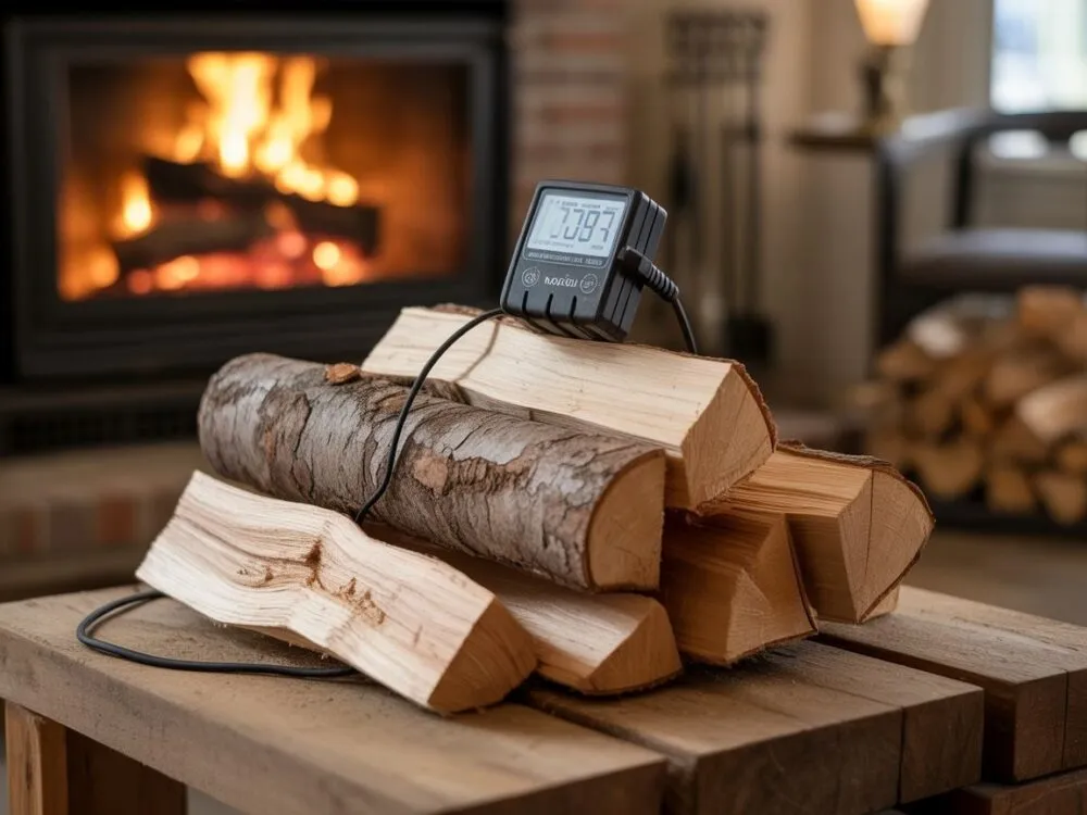 Wilgotność drewna do kominka: Jak sprawdzić, by palić bezpiecznie i tanio?