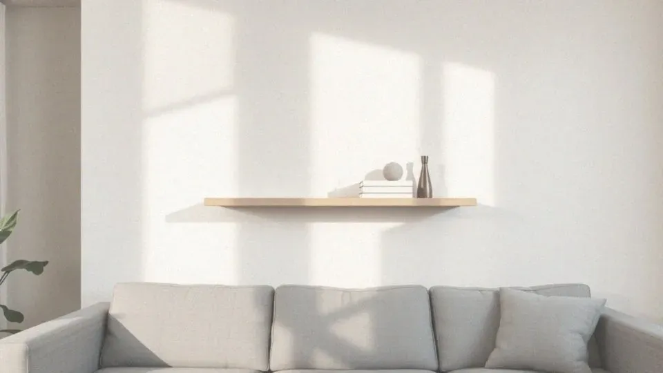 Na jakiej wysokości półka nad kanapą, by była estetyczna i funkcjonalna?