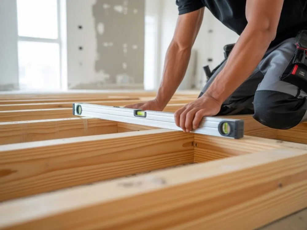 Jak wypoziomować podłogę na legarach i uniknąć problemów z nierównościami