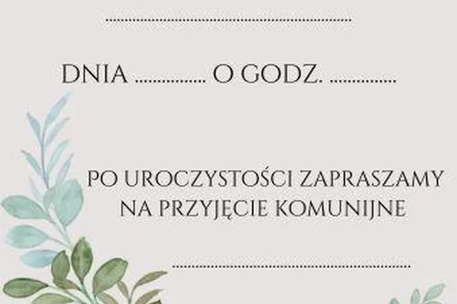 Jak stworzyć wzruszające zaproszenie na Komunię dla dziadków?