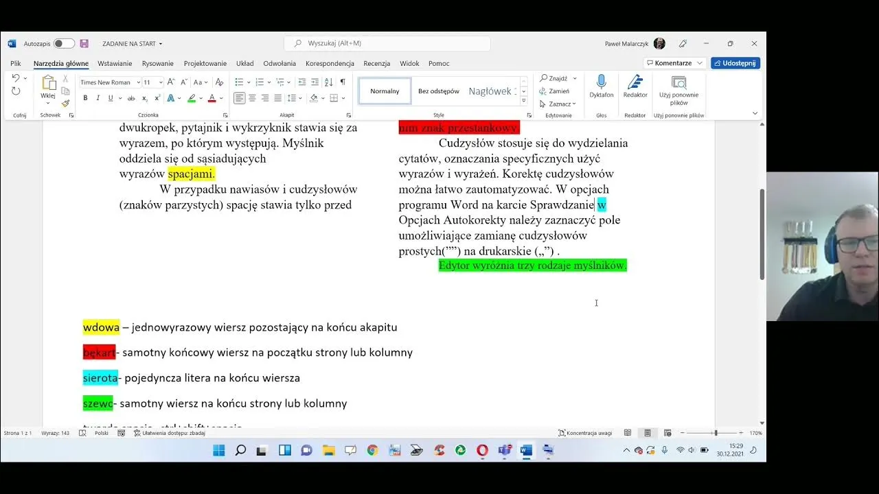 Jak sformatować tekst w Wordzie, aby uniknąć typowych błędów?