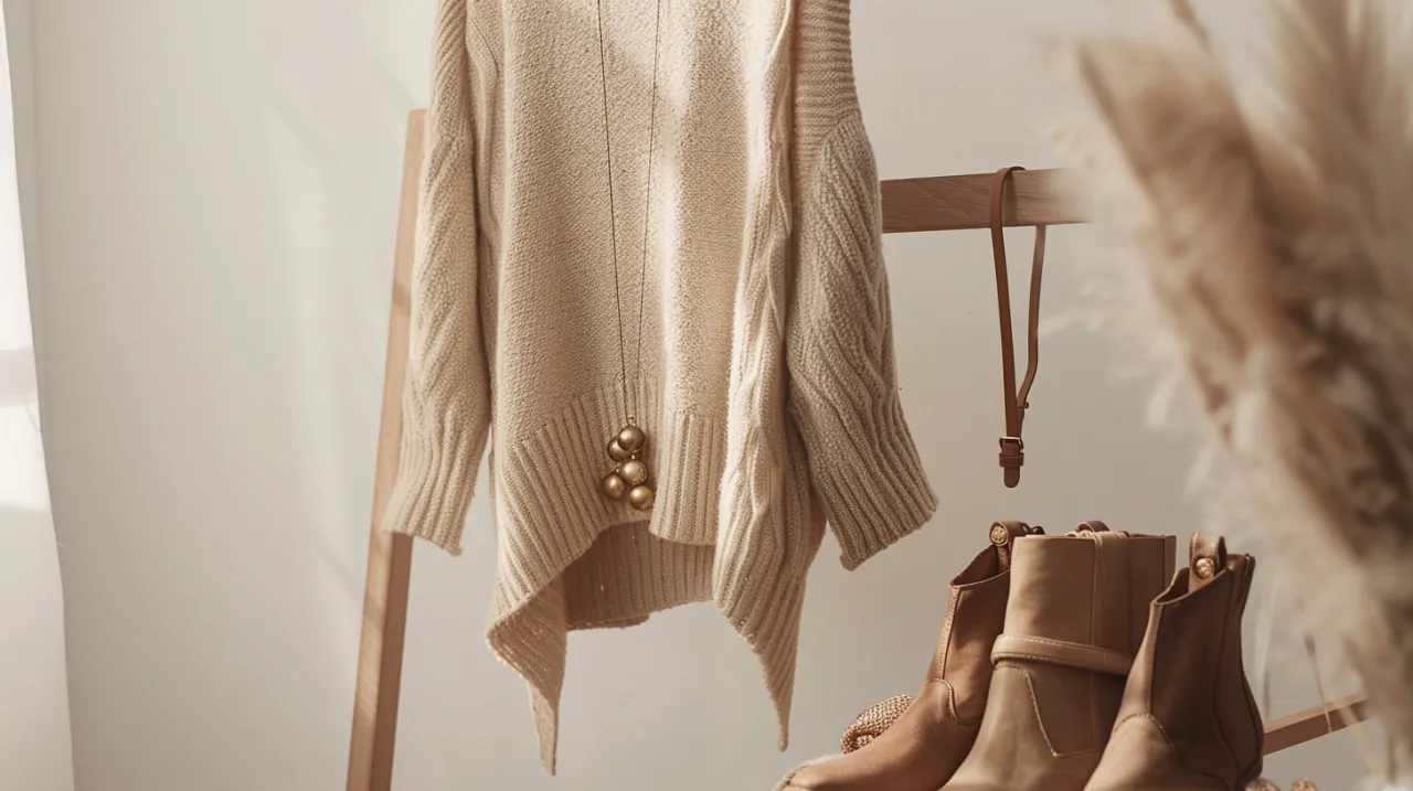 Długi beżowy sweter: wszechstronny element garderoby? Zobacz!