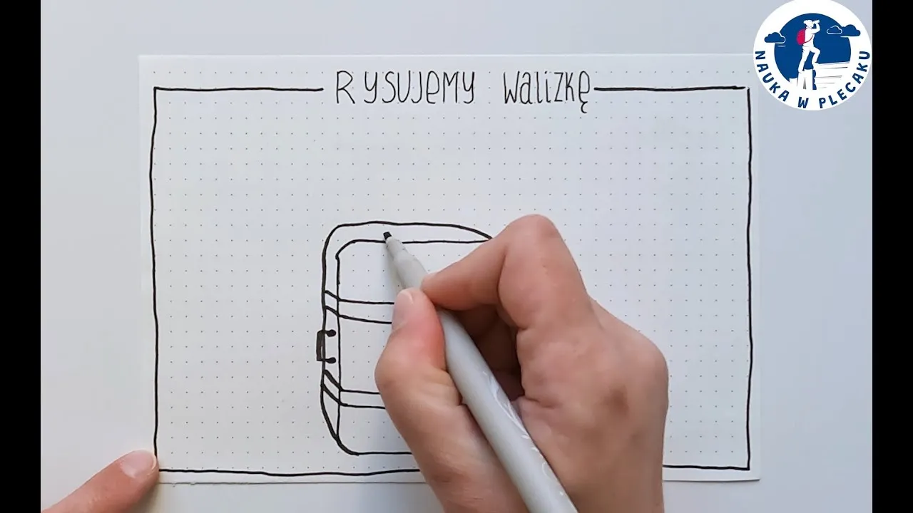 Proste sposoby na to, jak narysować walizkę krok po kroku