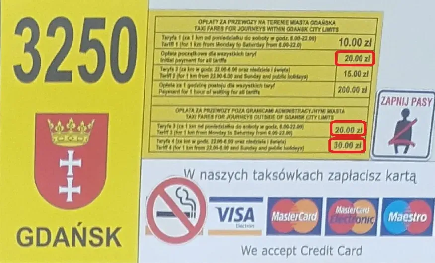 Ile kosztuje taxi w Gdańsku? Sprawdź ceny i uniknij niespodzianek