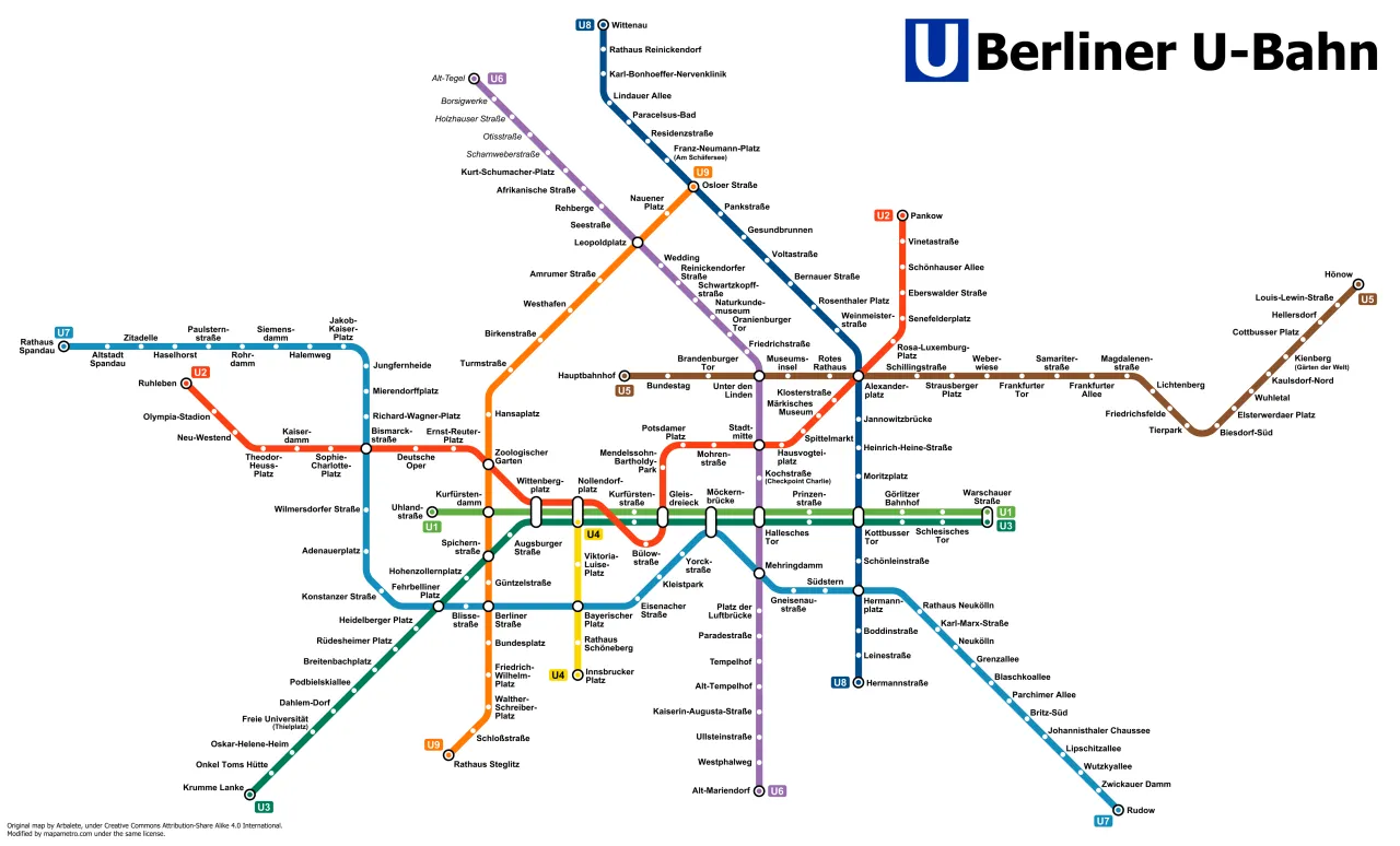 Berlińskie metro U-Bahn - Jak zwiedzać Berlin bez stresu?