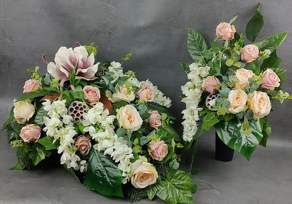 Sztuczne kwiaty jak żywe na cmentarz - piękne i trwałe rozwiązanie