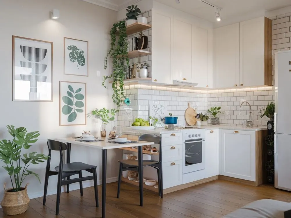 Jak wykończyć ścianę nad stołem w kuchni, by uniknąć zabrudzeń?