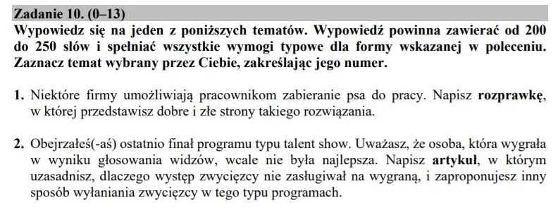 Jak napisać rozprawkę na maturze, aby uniknąć najczęstszych błędów